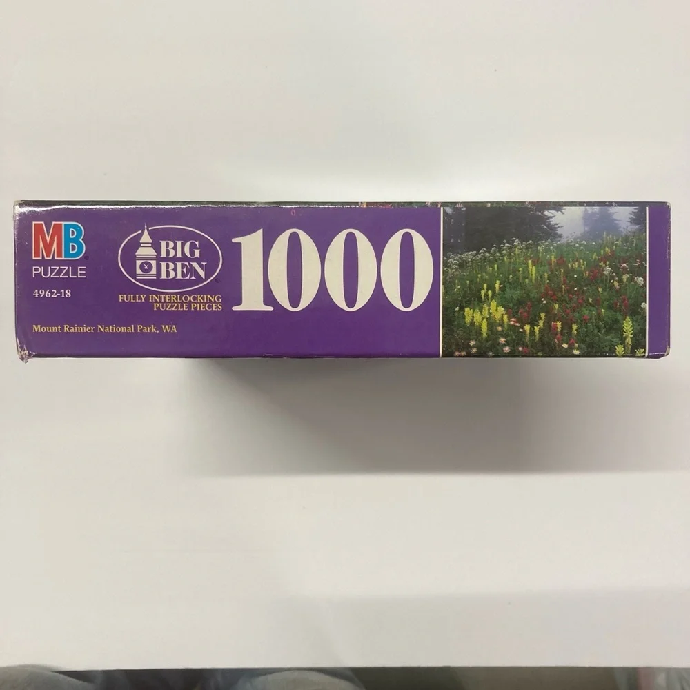 Milton Bradley Puzzle Mount Rainier 1000 Pieces 1996 Washington USA New Sealed
